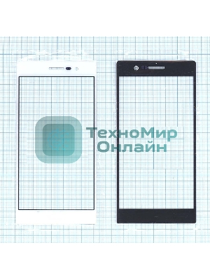 Стекло для Huawei Ascend P7 белое