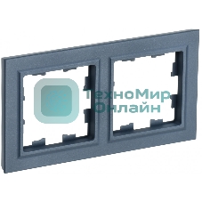 Рамка 2-местная IEK BRITE РУ-2-БрМ маренго