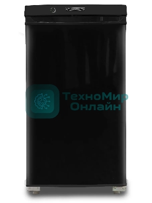 Холодильник Саратов-452 (КШ-122/15) черный однокамерный 99/15л морозилка сверху