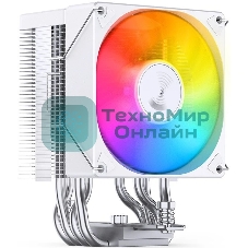 Кулер для процессора JONSBO CR-1400 EVO ARGb (180W, 4-pin PWM, 130мм, Al/Cu, 4x6мм, ARGb, 1x92мм, 38.2CFM, 33.8dBA, 2200RPM, S: 1700/1200/115X, AM4/AM5 белый)