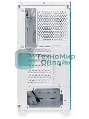 Компьютерный корпус без блока питания HSPD M740, Mesh Mid Tower, белый, TG, 0.6 SPCC, no fans, E-ATX, ATX, mATX, mITX, 170/400/200мм, 4x2.5