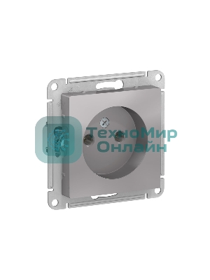 Механизм розетки 1-м СП AtlasDesign без заземл. 16А алюм. SchE ATN000341