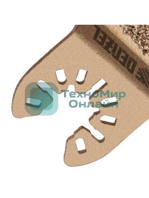 Насадка для МФИ Denzel шлифовальная дельтовидная, HM, по плитке и дереву, 33 мм