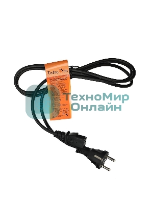 Кабель компьютер - розетка 220V (EURO) 1.8м, 3G 0,75мм медь, Telecom