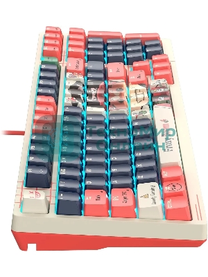 Клавиатура проводная A4Tech Bloody AT98 Proxy Boom USB бежевый/красный