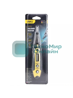 Индикаторная отвертка-тестер напряжения цифровая Deli DL8005 (12-250 В)