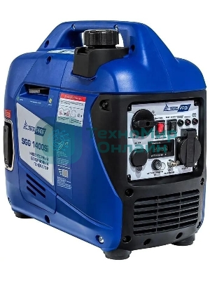Электрогенератор бензиновый инверторный ТСС SGG 1400Si, 1.4 кВт, 56 дБ, 10.5 кг