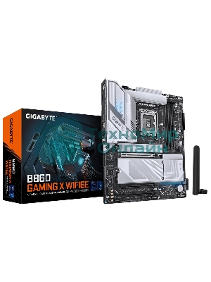 Материнская плата Gigabyte B860 GAMING X WIFI6E, LGA 1851, Intel B860, 4xDDR5, 4xSATA, 3xM.2, 1xPCIe 5.0 x16, 1xPCIe 4.0 x16, 2xUSB 3.2 Gen 1, 1xUSB 3.2 Gen 2, 1xUSB 4.0 Type-C, 1x 2.5Gb LAN, 3x3.5 мм, 7.1, ATX
