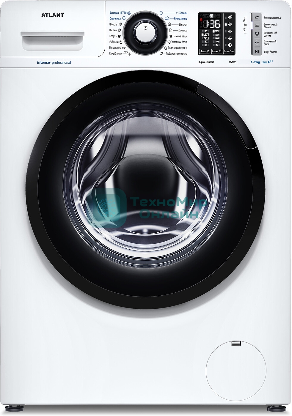 Стиральная машина ATLANT СМА-70У1213-02 белый, загрузка фронтальная 7 кг, 1200 об/мин, класс: А