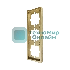Рамка 3-мест. горизонт. ZIMA зол. LEZARD 704-3600-148