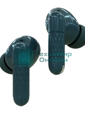 Наушники TWS More Choice БВ36 зеленый, внутриканальные, Bluetooth, сенсорное управление, до 4 ч