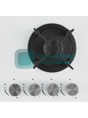Варочная панель газ ZUGEL ZGH603W, белая