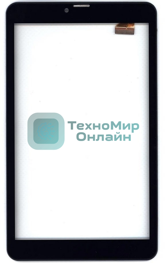 Сенсорное стекло (тачскрин) для Irbis TZ841, черное с рамкой