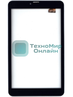 Сенсорное стекло (тачскрин) для Irbis TZ841, черное с рамкой
