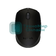 Мышь беспроводная Logitech M171 черный/серый, 1000 dpi, радиоканал, USB, кнопки - 3