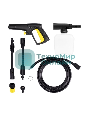 Мойка высокого давления 120/70 бар, KOLNER K120M, компакт, 1400Вт, 390л/ч, метал.помпа, шланг ВД 5м, кабель 5м, самовсас, Auto stop (емкость для шампуня)