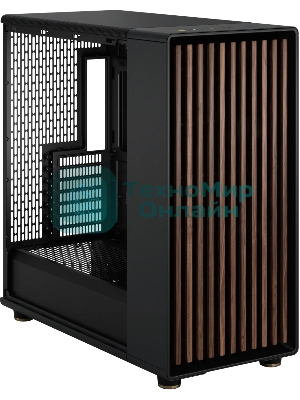 Компьютерный корпус без блока питания Case Fractal Design North XL, Full-Tower, 3x140мм, 2xUSB-A 3.0 + 1xUSB 3.2 Type-C E-ATX, ATX, mATX, mITX Wood panel Charcoal черный