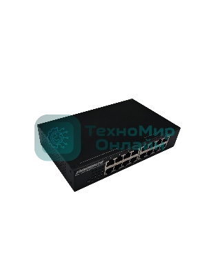 Коммутатор неуправляемый NEOMAX NMS-116P-100-S, 16 портов 100 Mbps, металл desktop