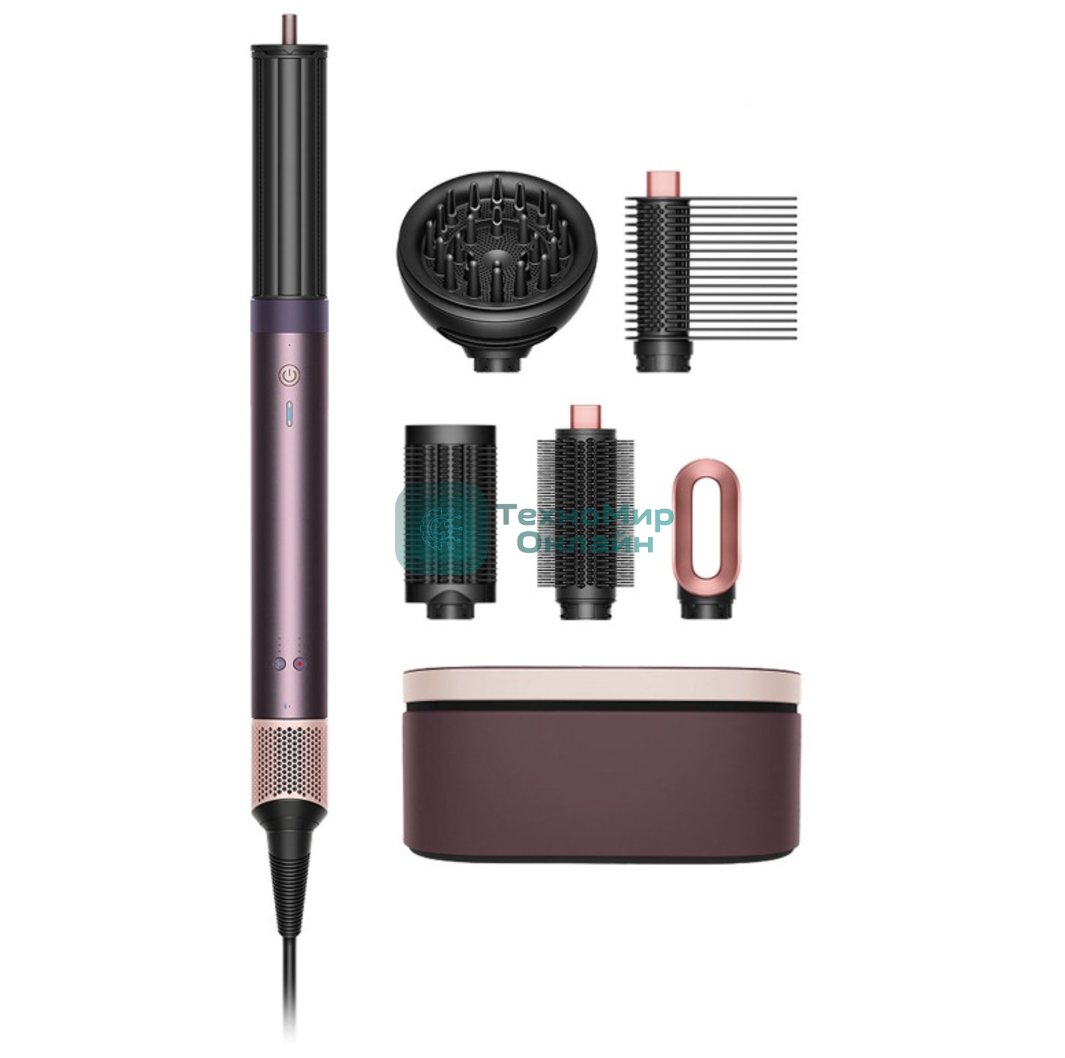Мультистайлер Dyson Airwrap HS09 Coanda2x (Curly+Coily) яшмовая слива, 1700 Вт, ионизация
