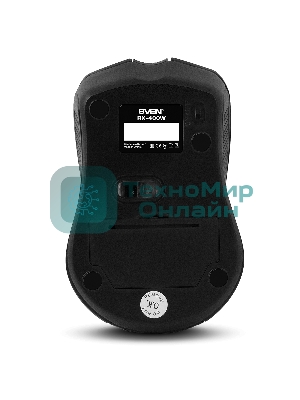 Мышь беспроводная SVEN RX-400W черный, 1400 dpi, радиоканал, USB, кнопки - 4