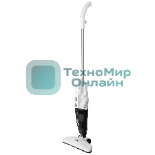 Пылесос вертикальный BBK BV2515 белый/серебро, питание от сети, 110 Вт, уборка сухая, пылесборник 0.8 л
