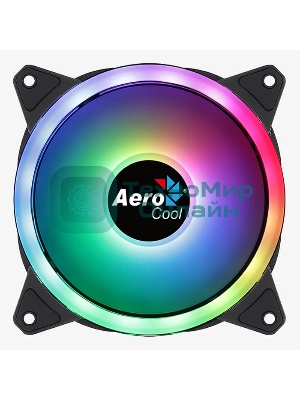 Вентилятор для корпуса Aerocool/Formula Duo 12 черный, 120 мм, 1000 об/мин, 19.7 дБ, 6 pin