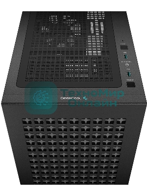 Компьютерный корпус Deepcool CH370 черный без БП mATX 1x120мм 1xUSB 2.0 1xUSB 3.0 audio bott PSU