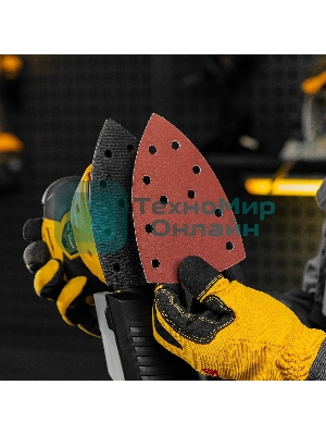 Треугольник абразивный Denzel на ворc. подложке под 