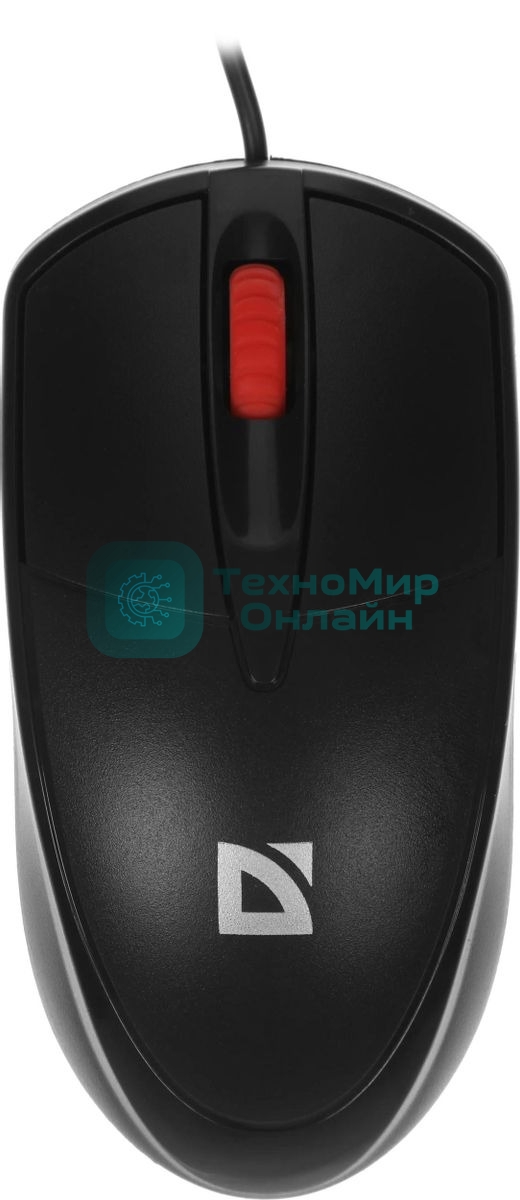 Мышь проводная Defender Icon MB-057 черный, 1000 dpi, USB, кнопки - 3