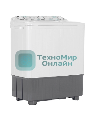 Стиральная машина Славда WS-60РЕТ белый/серый, загрузка вертикальная 6 кг, 1350 об/мин, класс: А