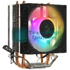 Кулер для процессора DEEPCOOL AG300 LED, 92 мм, алюминий/медь, 3050 об/мин, 30.5 дБ, 4 pin, 150 Вт, 129 мм