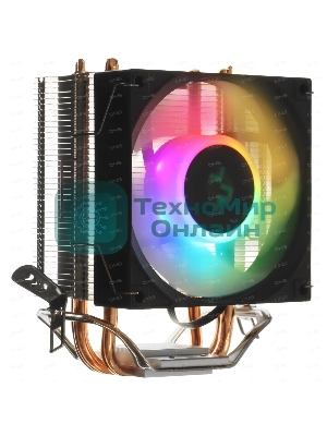 Кулер для процессора DEEPCOOL AG300 LED, 92 мм, алюминий/медь, 3050 об/мин, 30.5 дБ, 4 pin, 150 Вт, 129 мм