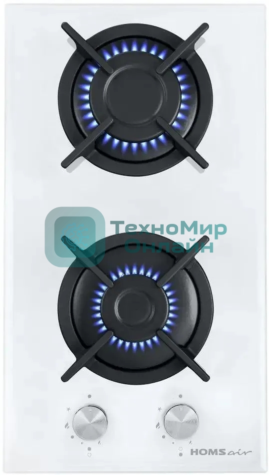 Газовая варочная панель HOMSair HGG321WH независимая, белый