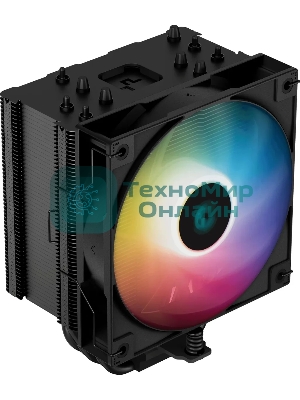 Кулер для процессора DEEPCOOL AG500 BK ARGb черный, 120 мм, алюминий/медь, 1850 об/мин, 29.4 дБ, 4 pin, 240 Вт, 155 мм