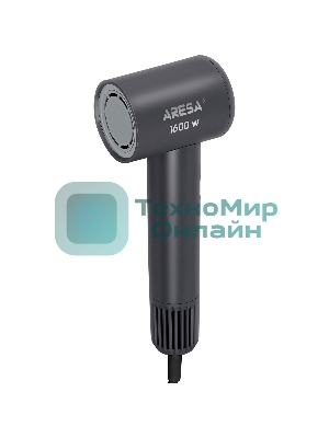 Фен ARESA AR-3233 графит, 1600 Вт, ионизация