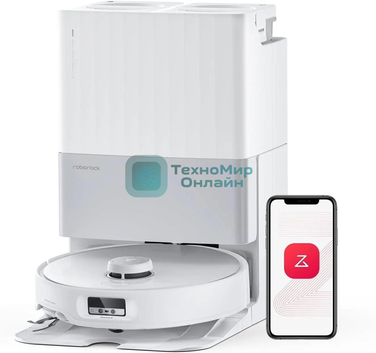 Пылесос-робот Roborock Qrevo Edge белый