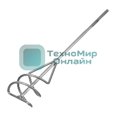 Миксер Сибртех для строительных смесей, 80х9х400 мм, шестигранный хвостовик