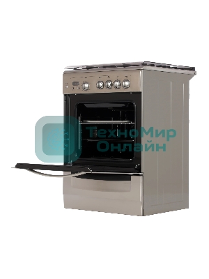 Плита газовая Gefest ПГ 6100-03 0004 серебристый, конфорок 4 шт, духовка 52 л, 60 см x 85 см x 60 см