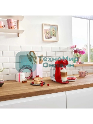 Кофемашина капсульная Bosch Tassimo TAS1006 Happy красный, исп. кофе - капсулы, 0.7 л, 1400 Вт.