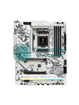 Материнская плата ASRock B650 Steel Legend WiFi, AM5, AMD B650, 4xDDR5, 4xSATA, 3xM.2, 1xPCIe 5.0 x16, 1xPCIe 3.0 x16, 1xPCIe 4.0 x1, 1xHDMI, 1xDP, 1x2.5Gb LAN, Wi-Fi 6E, Bluetooth 5.2, 1xUSB-C 20Gbps, 1xUSB-A 10Gbps, 4xUSB-A 5Gbps, 4xUSB-A 2.0, 2x3.5 мм, 7.1, ATX