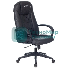 Кресло игровое Zombie 8 черный, искусственная кожа, крестовина пластик