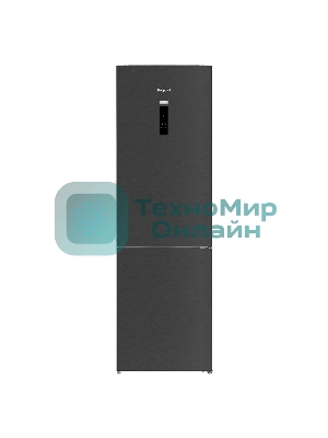 Холодильник Hotpoint HDKP 8201I DX нержавеющая сталь двухкамерный 257/100л морозилка снизу, No Frost