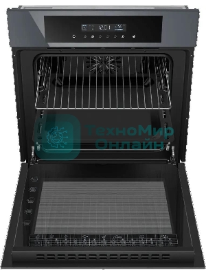 Шкаф духовой электрический Maunfeld AEOD60103G1, 60л, дверца с 3 стеклами, графит