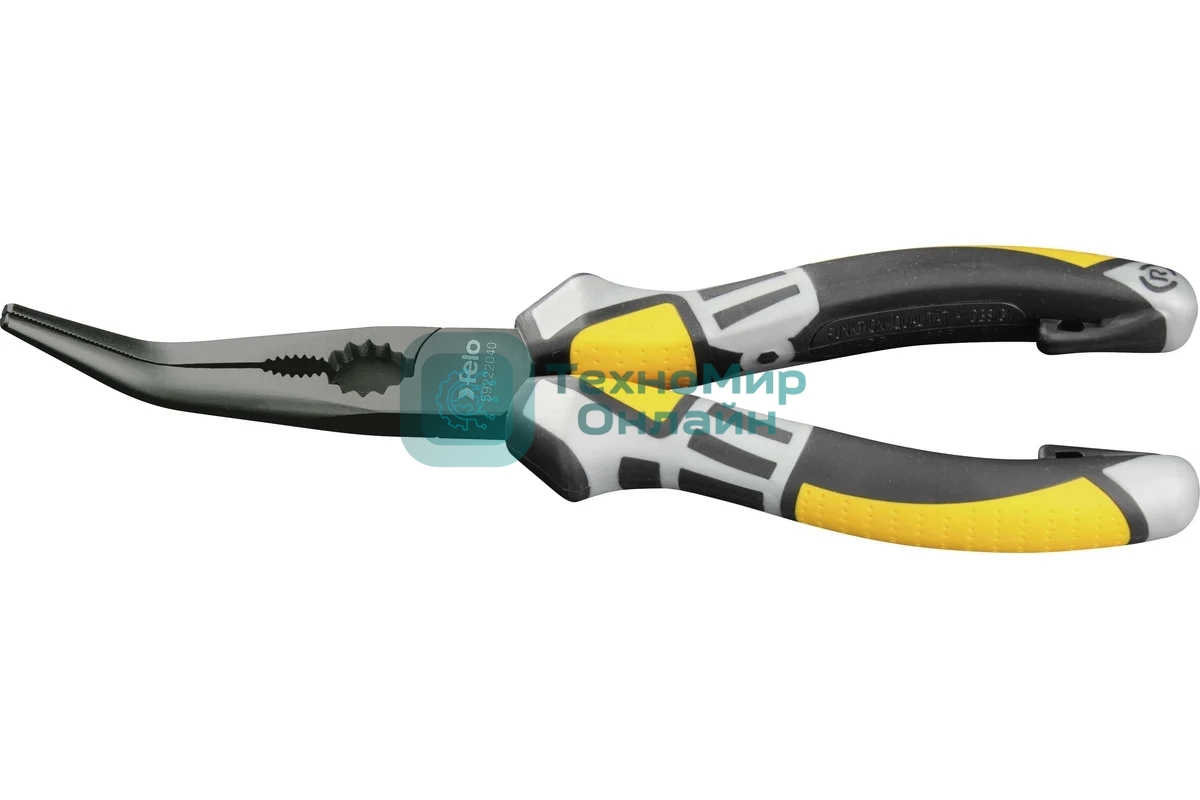 Длинногубцы FELO 59222040 угловые с резцом 205мм