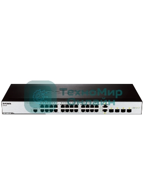 Коммутатор D-Link DES-3200-28/C1A, 24×100 Мбит/с + 2×1 Гбит/с Combo, управляемый