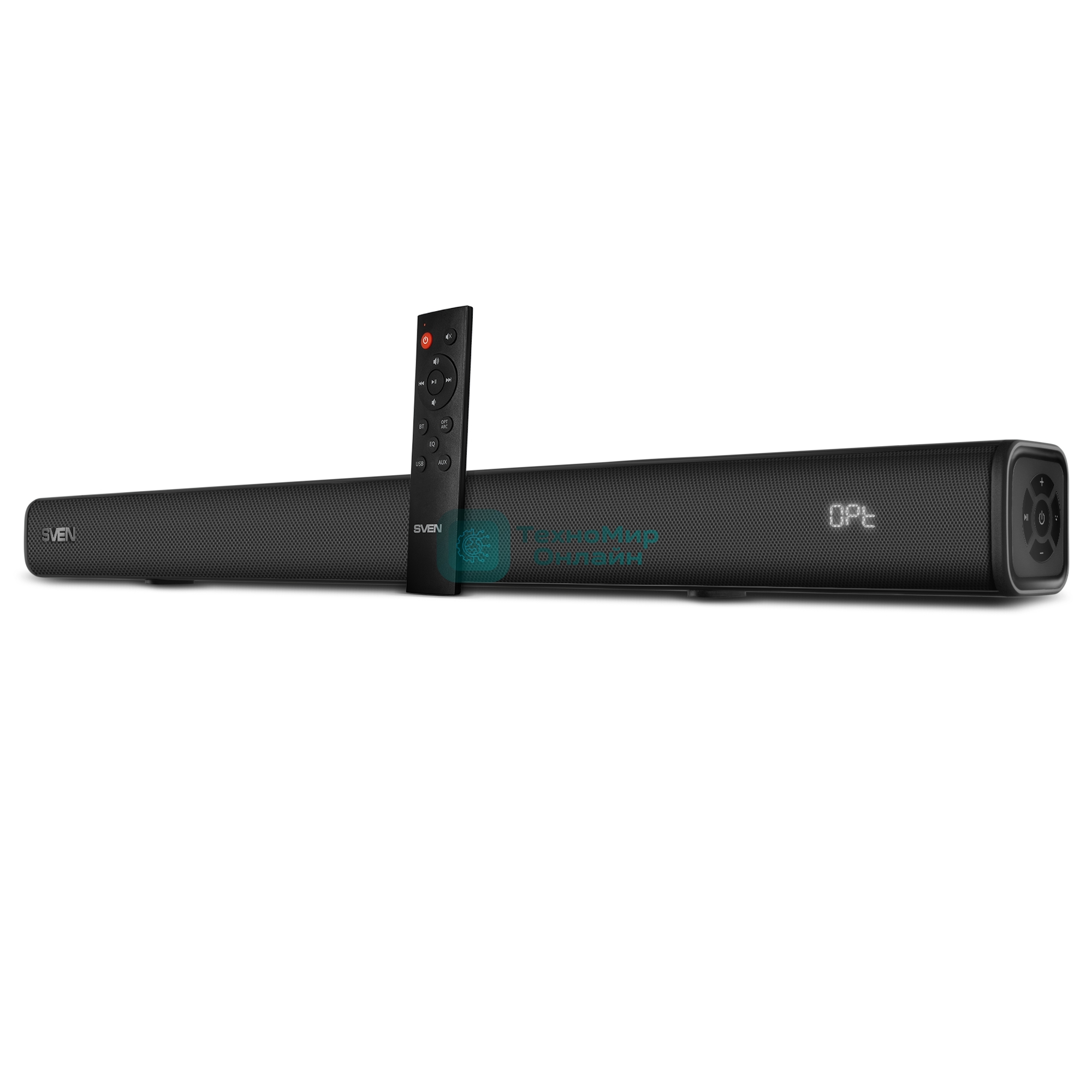 Саундбар SVEN SB-2040A, черный (40 Вт, Bluetooth, HDMI, ПДУ, Optical, USB, дисплей)