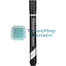 Маркер перманентный Deli Think EU10120, скошенный пишущий наконечник, 2-5мм, черный