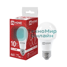 Лампа светодиодная IN HOME 4690612020211 LED-A60-VC 10Вт грушевидная 4000К нейтр. белый E27 950лм 230В