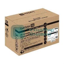 Источник бесперебойного питания ExeGate SpecialPro UNB-650.LED.AVR.1SH.2C13 650VA/360W, LED, AVR, 1*Schuko+2*C13, металлический корпус, черный