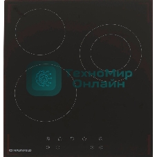 Варочная электрическая панель Maunfeld EVCE.453.D-BK, конфорок: 3 шт., стеклокерамика, независимая, черный